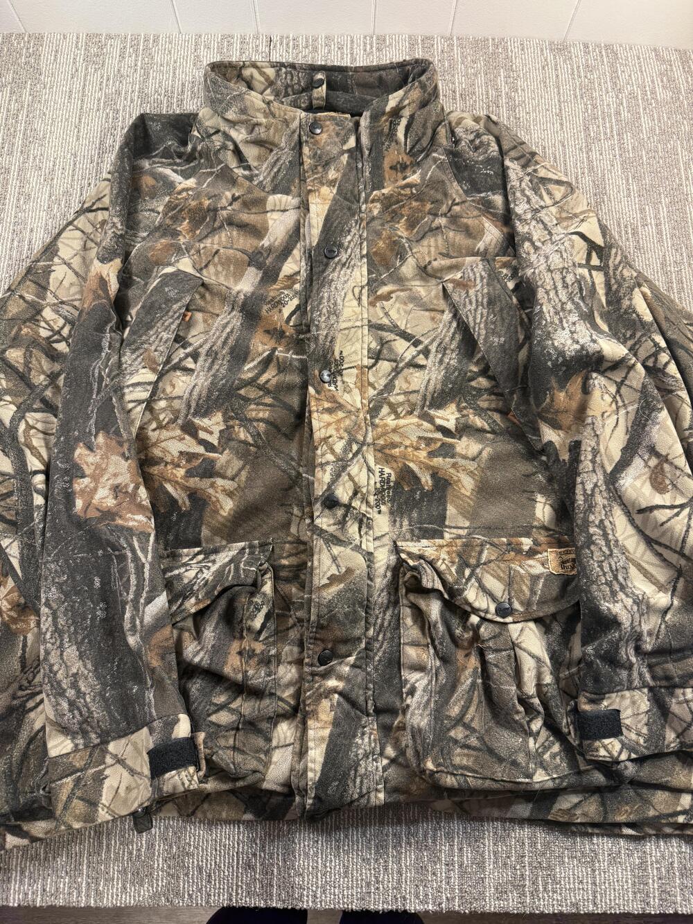Vintage Duxbak Jacket Mens 3XL Camo Hunting Coat Insulated Pockets 90s
